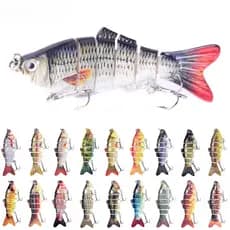 1pcs Iscas Articuladas Para De Pesca Crankbait Artificiais Duras De Lúcio Truta Tackle Lure Do Robalo