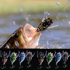 1 Pçs Cigarra Isca Inseto De Pesca Artificial Equipamento 5cm 6g