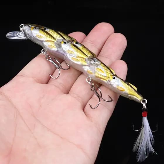 1 Peça Iscas De Pesca Minnow Wobbler Isca Artificial 11.5cm 15.7g