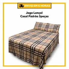 Jogo de Lençol Padrão Solteiro Casal Queen King com Fronhas 100% Poliéster Estampado