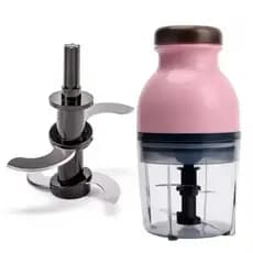 Triturador Elétrico de Alimentos 220V - Picador Compacto para Carne, Legumes e Frutas
