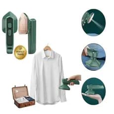 Mini Ferro Portátil De Passar Viagem Roupas Impecáveis Elegância em Qualquer Lugar