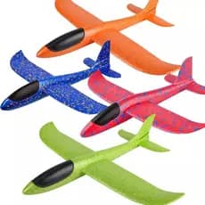 Avião De Brinquedo Isopor Manual Voa Plano Emocionante