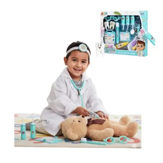Kit Brinquedo Infantil Dentista - 14 Peças Divertido