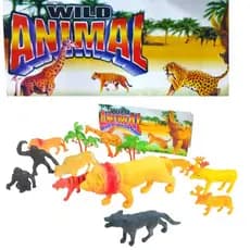 Kit 13 itens Animais Safari Brinquedo infantil