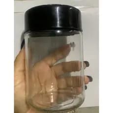 kit 5 Potes conserva 600ml de vidro c/ tampa de plástico