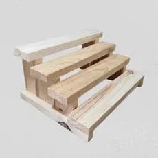 Organizador escada Escadinha decorativa de madeira Escadinha de mesa Porta temperos de bancada de pinus Lembrançinhas