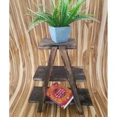 Mesinha decorativa rústica Mesinha de mesa Armário Organizador de balcão Floreira