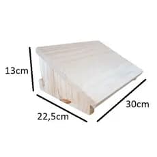 Suporte ergonômico para os pés Apoio Ergonomico pés madeira pinus descanso robusto para Os Pe C/ Base Inclinação-escritório Suporte para os pés