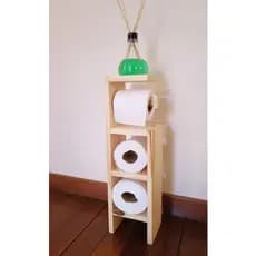 Nicho porta papel higiênico com suporte para 3 rolos Porta papel higiênico organizadores de banheiro decoração banheiro