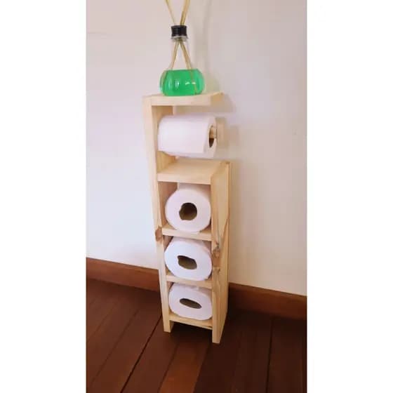 Nicho porta papel higiênico com suporte para 4 rolos Porta papel higiênico organizadores de banheiro decoração banheiro