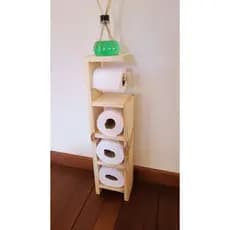 Nicho porta papel higiênico com suporte para 4 rolos Porta papel higiênico organizadores de banheiro decoração banheiro