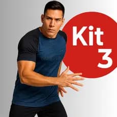 Kit 3 Camiseta Dry Fit Masculina Manga Curta Camisa Básica Academia Treino Fitness Esportes Corrida