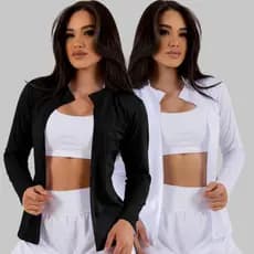 Cardigan Feminino Casaco Academia Casaquinho Termico Sem Zíper