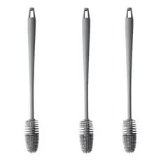 Kit 3 Escova Multiuso Silicone Lavar Garrafa Mamadeira