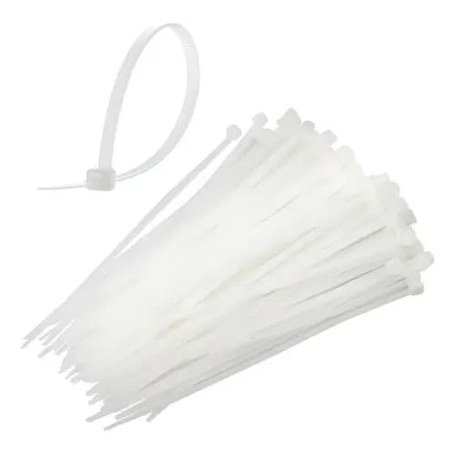 Abraçadeira Branca 1000 Unidades Insulok Poliamida 20cm Branco