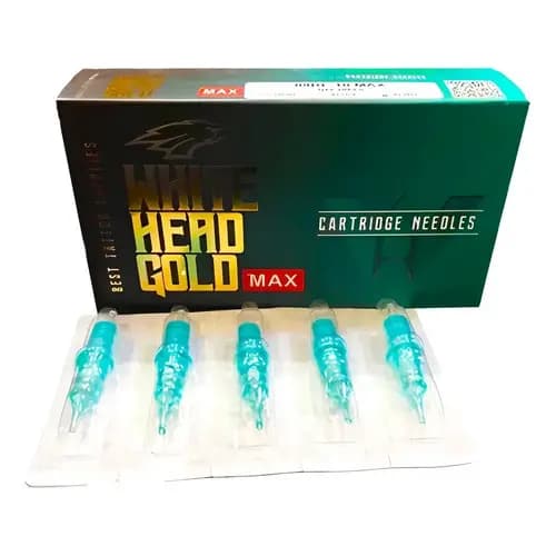 Kit 5 Cartucho White Head Agulha Tatuagem Pen Traço Pintura 1005rl