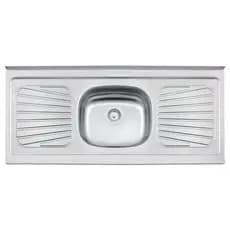 Pia de Cozinha Inox 120x52cm Sem Concreto Tramontina Com Escorredor