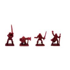 Conjunto de Heróis Hero Quest– Bárbaro, Anão, Elfo e Mago