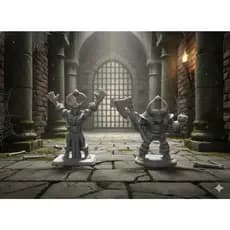 Conjunto Guerreiros do Caos + Mago – Miniaturas RPG de Mesa