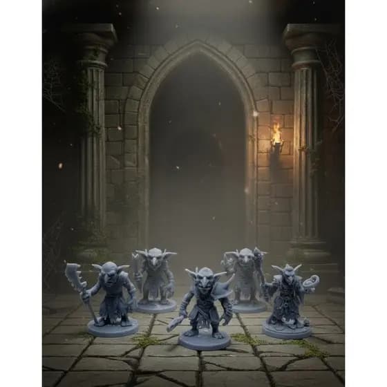 Conjunto Goblins  – Miniaturas RPG de Mesa / TTRPG / D&D