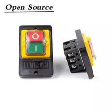 interruptor, à prova d'água, acessórios, botão de pressão industrial para corte on/off, casa elétrica para KAO-5M