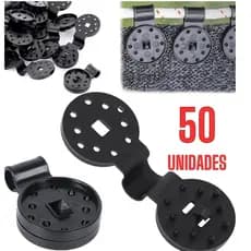 50 Presilha Agroclip Tela Sombrite Conector Sombra Tecido