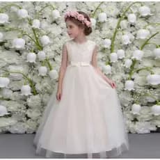 Vestidos Para A Menina Roupas Rendas Flor Vestido De Baile Meninas Longo Casamento De Festa