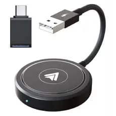 Wireless Android Auto Adapter For Wired Car Convert To Round