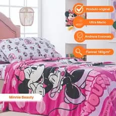 Manta Coberta Infantil Solteiro Mickey Princesas Stitch Carros Flannel 180g Disney  Andreza Enxovais