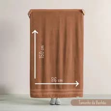 Toalha Banhão Gigante Karsten Avulsa 86x150cm 100% Algodão Macia Alta Absorção
