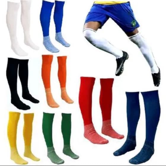 20 Pares Meiao de Futebol Juvenil Masculino Jogador Profissional Meia de Futebol Tam 34 ao 37