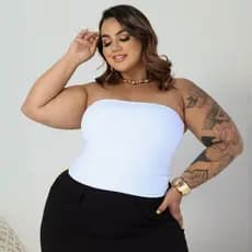 Tomara Que Caia Top Feminino Plus Size  Confortável e Estiloso  para o Dia a Dia Envio Imediato