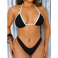 Biquíni Cortininha Asa Delta Forrado Anarruga Premium Praia Piscina Verão Feminino