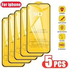 Monee 5Pcs 9D Película Câmera Pelicula Para de Vidro Filme protetor de vidro temperado iPhone 15 14 13 12 11 Pro MAX