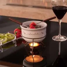 Aparelho para Fondue de Queijo e Chocolate Porcelana Forma