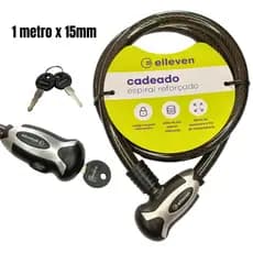 Cadeado Para Bicicleta Corrente Reforçado Grosso 1 metro Grande Com Chave Bike Moto Portão em Aço Segurança Tranca Trava Bike Resistente