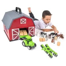 Brinquedo A Fazendinha tipo Maleta com Celeiro  Poliplac