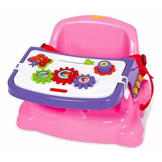 Cadeirinha Alimentação Didática Poliplac Rosa