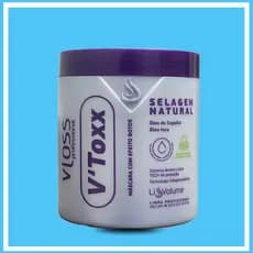 Selagem Natural V'Toxx Liss Volume Cabelos Loiros 1kg Vloss