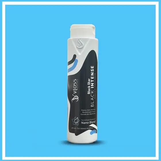 Tonalizante Black Intense Vloss Máscara Matizadora Para Cabelo Preto 500g