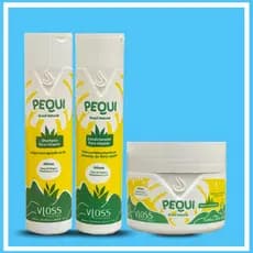 Kit Pequi Vloss Linha Pure Vitamin Home Care Shampoo Condicionador e Mascara Everyday 3x300ml