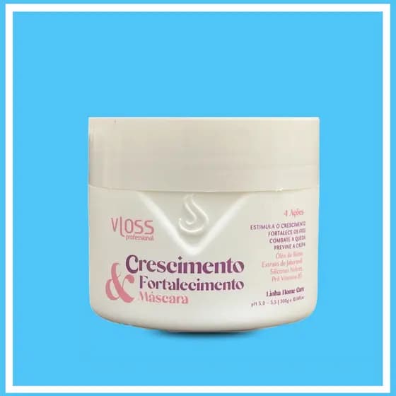 Máscara Antiqueda Capilar Crescimento e Fortalecimento Hidratação de Combate a Queda 300G