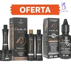 Kit Cavalo de Raça + Tônico Capilar – Crescimento e Força Máxima para seus Cabelos!