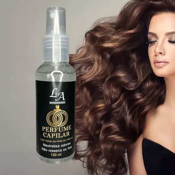 Perfume Capilar L&A Cosméticos 120ml - 12 Horas de Fixação