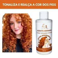 Loção Ruivo Tonalizante Condicionador Pigmentador – Tinta Sem amônia Ruivo Intenso Raposinha 300ml