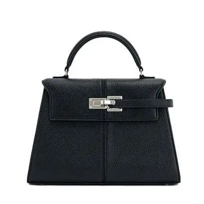 ((Ac) ACOLLIE JW PEI Bolsa Trapezoidal Kelly Bolsa mensageiro Bolsa de nicho Bolsa pequena quadrada Bolsa de ombro