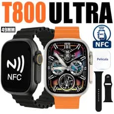 2026 Novo Relógio Ultra 10 NFC Inteligente T800 Ultra 3 MAX Série 10 Bússola 2.2 Tela 49mm Android