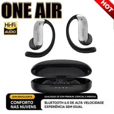 2026 ONE AIR Fones de ouvido Bluetooth TWS esportivos com clipe LED Display Touch 5.1 Hi res