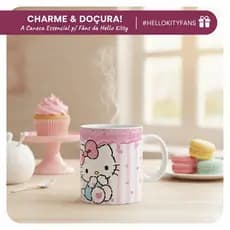 Caneca Hello Kitty Mega Oferta! Mod 03 Porcelana Personalizada Xícara Geek Meme Presente 325 ml